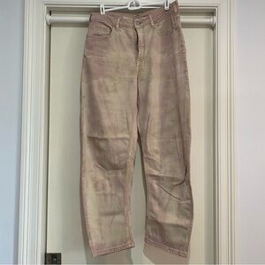 Pilcro Pink/Purple barrel cut Jeans